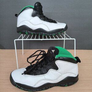 🎉HP🎉 Jordan 10 Retro 'Seattle' Mid Top Sneaker Shoes Size 5.5Y or Women's 7